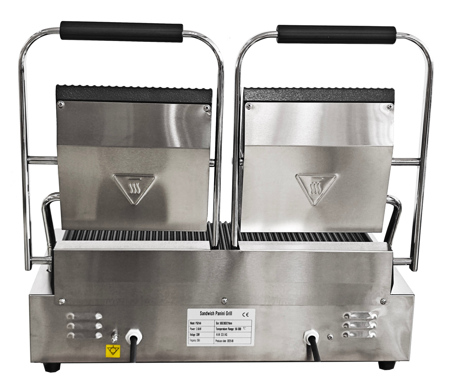 Commercial Double Large Panini, Toastie & Baguette Press Grill – Heavy-Duty Contact Machine