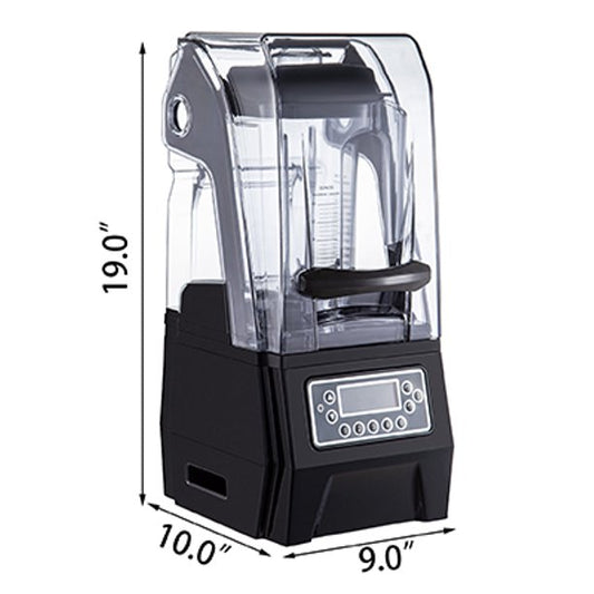 Commercial Countertop Silent Smoothie Blender with Sound Shield