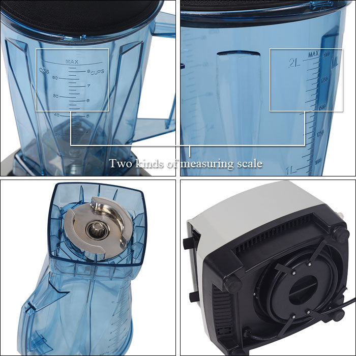 Electric Commercial High-Performance Blender – Professional Countertop Smoothie Mixer