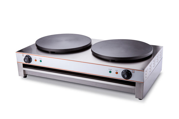 Commercial Double Electric Flatbread & Crepe Maker – Crepes, Pancakes, Paratha, Naan, Roti, Tortilla
