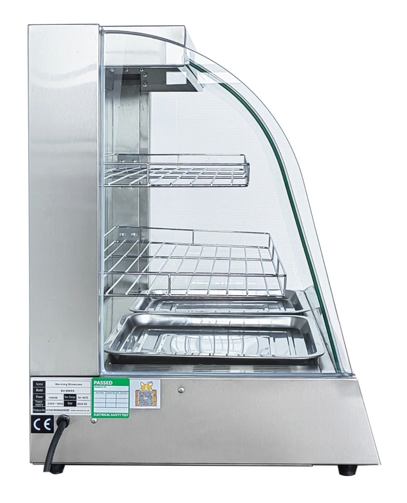 Commercial Stainless Steel Food Warmer Display Cabinet – Pastry Showcase