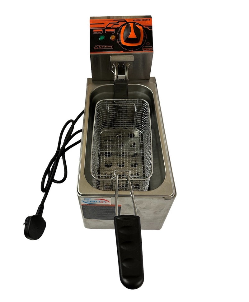 Commercial Countertop Electric Chip Fryer Small Stainless Steel Deep Fryer