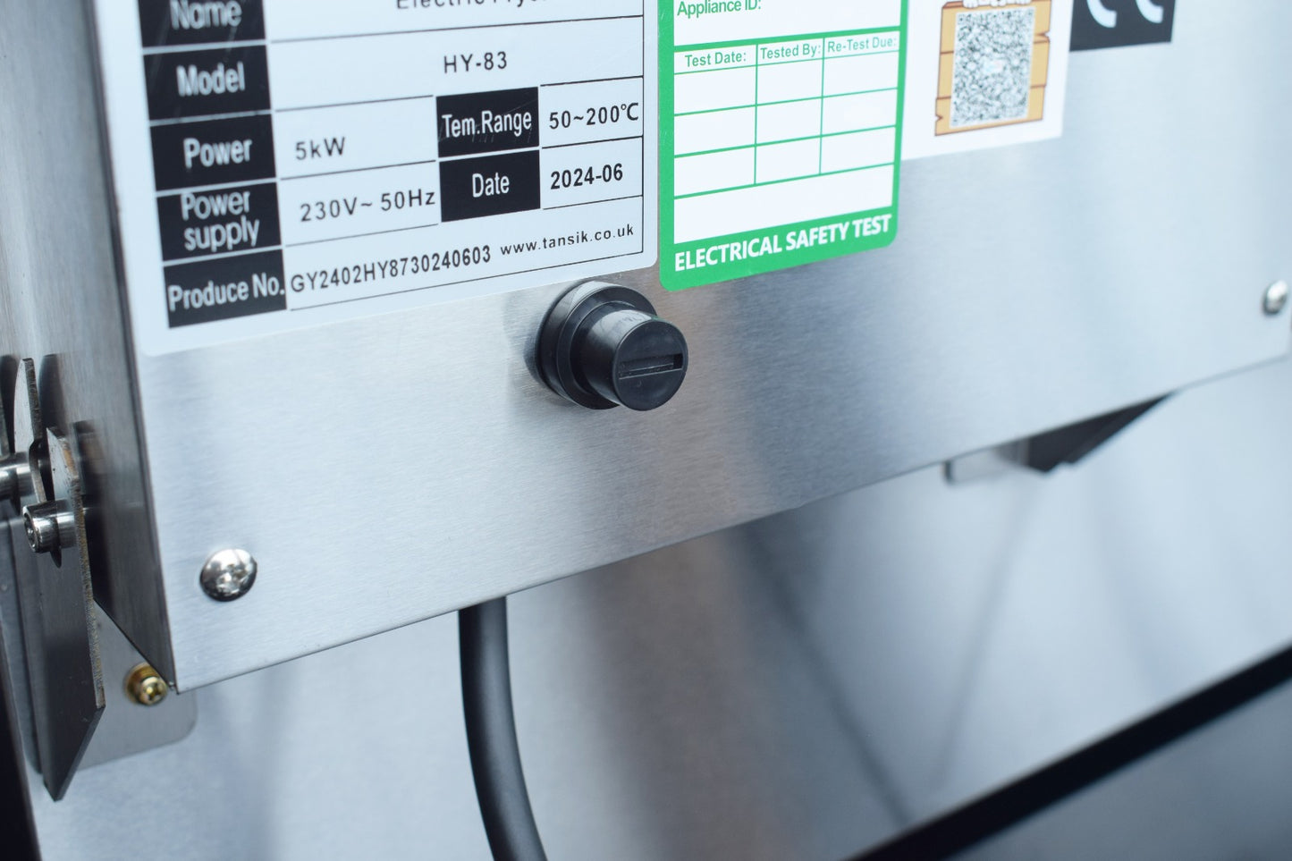 Commercial Electric Double Deep Fat Fryer – Single Tank 10L Oil Capacity
