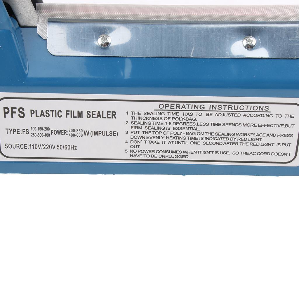 100mm Impulse Heat Sealer – Commercial Plastic Bag Sealing Machine for Secure & Efficient Sealing