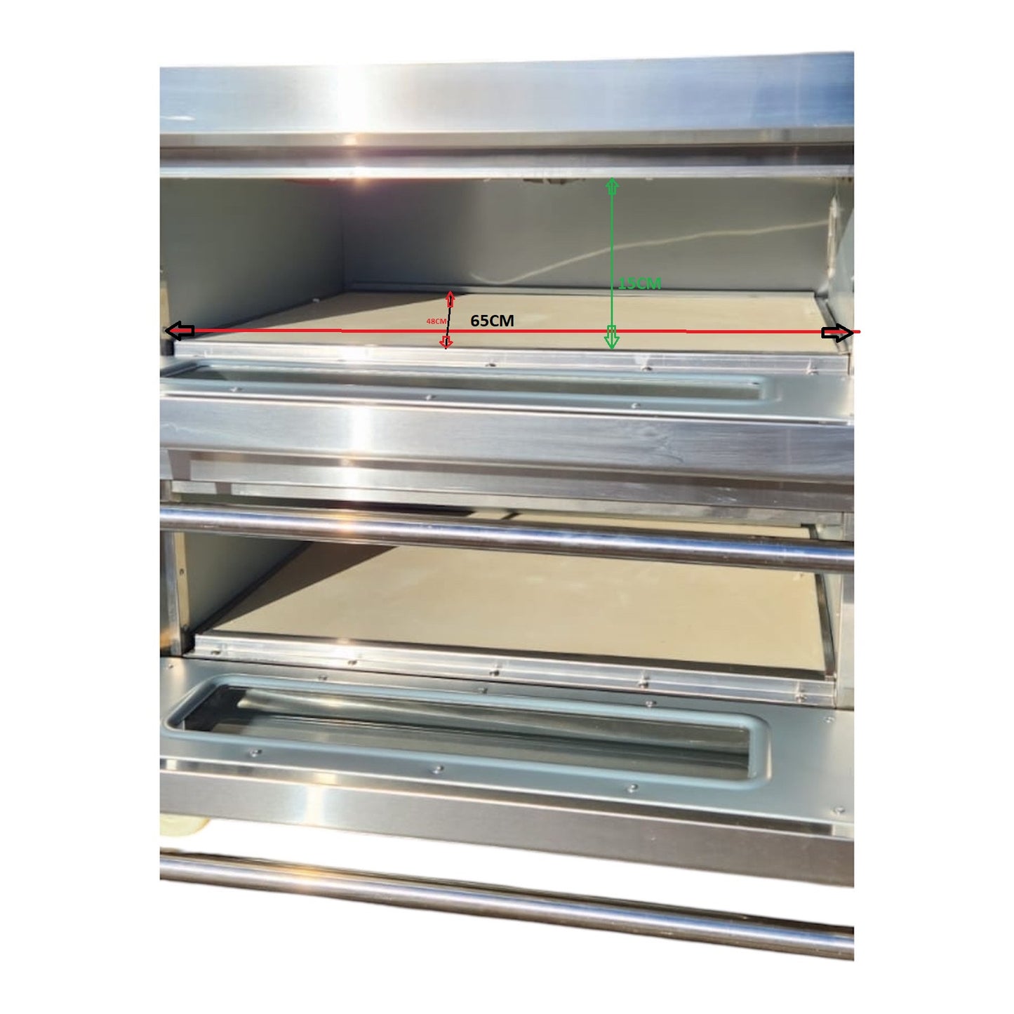 Electric Heavy Duty Commercial Pizza Baking Oven - 2 Deck (Single Phase)