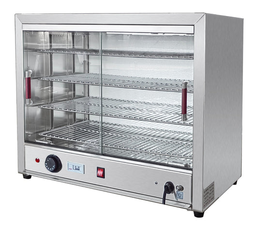 Commercial 4-Tier Countertop Food Display Cabinet – Pizza, Pastry & Snack Warmer