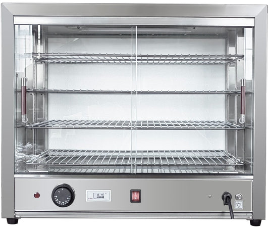 Commercial 4-Tier Countertop Food Display Cabinet – Pizza, Pastry & Snack Warmer
