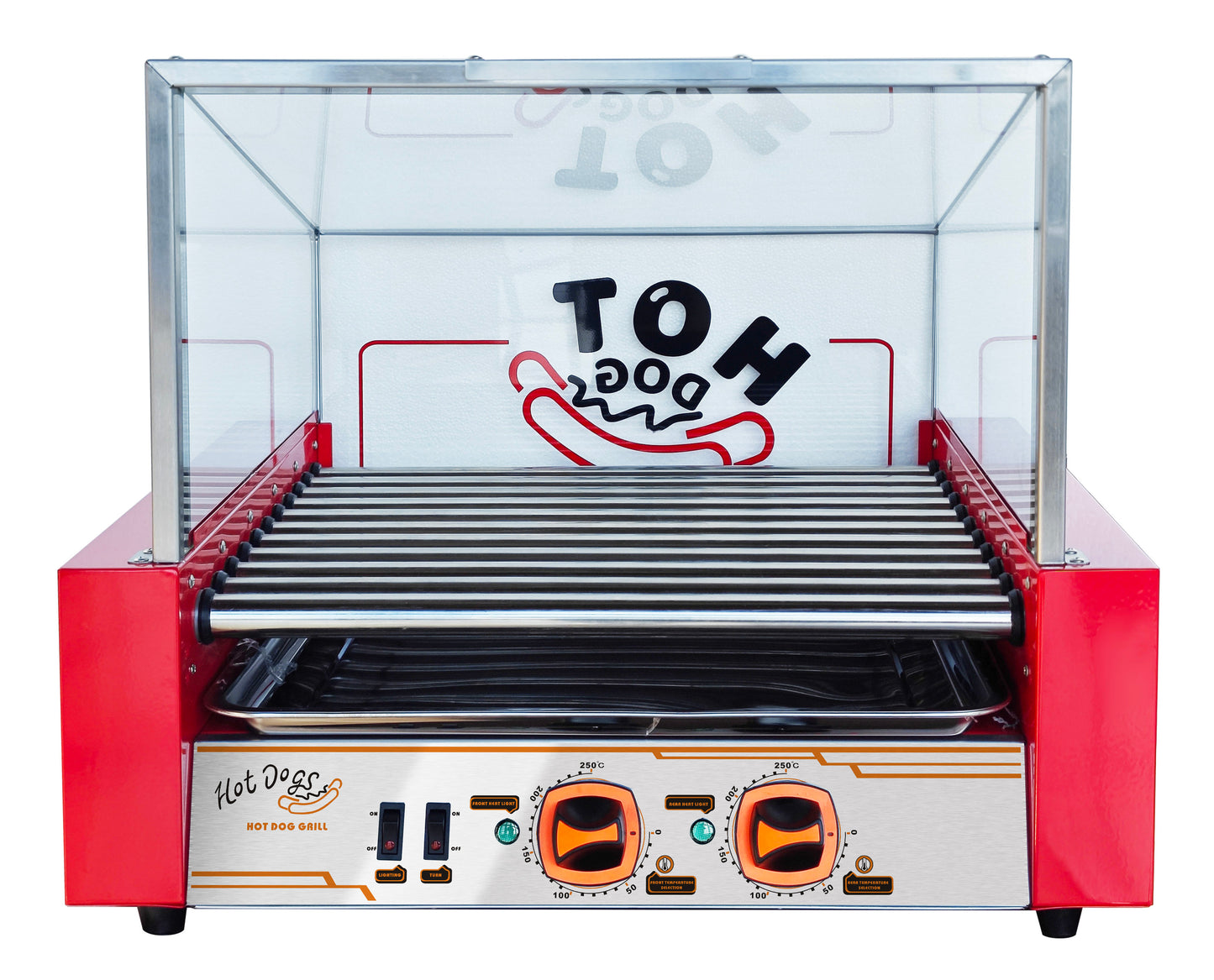 Commercial Electric Sausage Hot Dog Roller Grill Machine – 11 Rollers