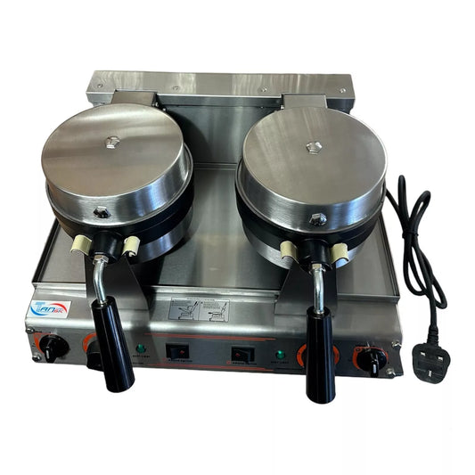 Commercial Dual Rotary Waffle Machine – Double Waffle Maker Hot Sale
