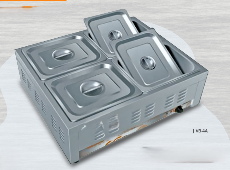 Commercial Electric 4 Square deep Tray Wet Bain marie