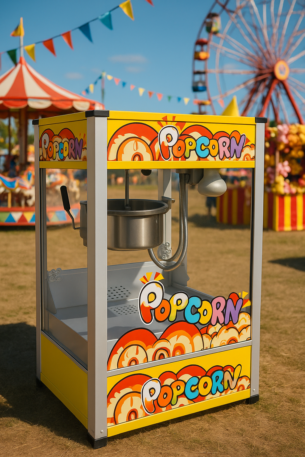 Funfair & Party Food Machines | Popcorn, Candyfloss, Hotdog & Waffle Makers