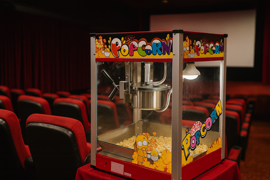 Large Commercial Electric Deluxe Popcorn Popper Maker Machine 8oz