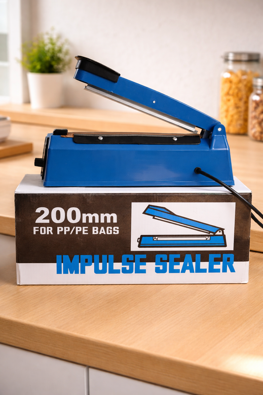 Commercial 200mm Impulse Heat Sealer – Plastic Bag & Packaging Film Machine
