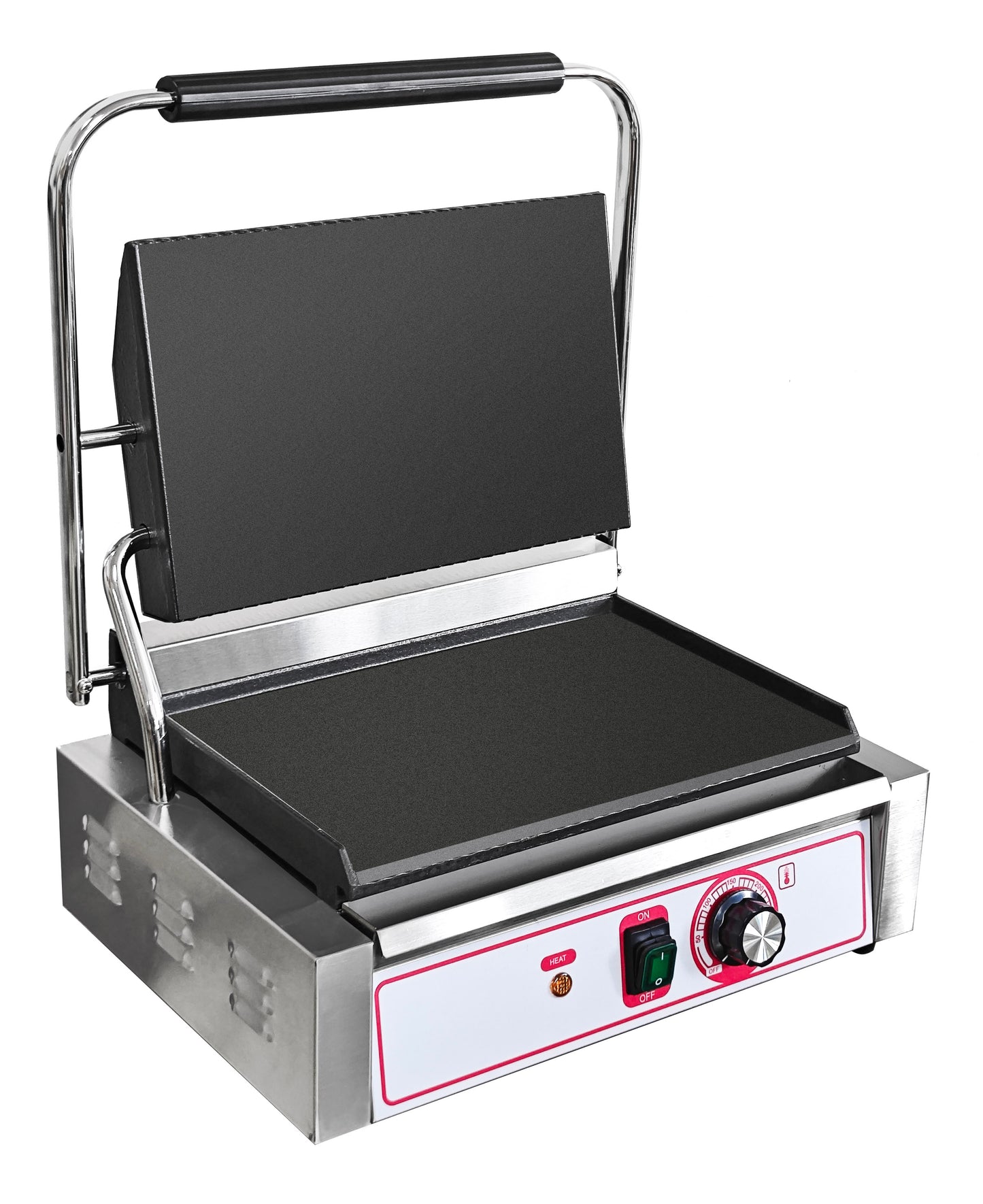 Commercial Single Panini Press Grill – Large Toastie & Sandwich Maker (Heavy Duty)