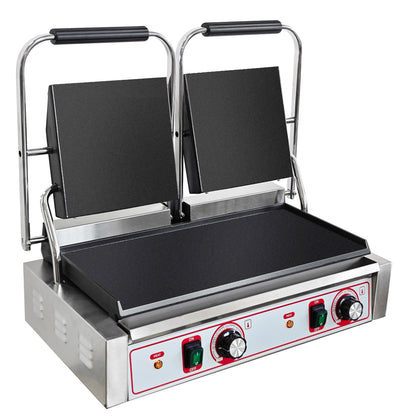 Commercial Double Panini & Toastie Contact Grill – Heavy-Duty Press