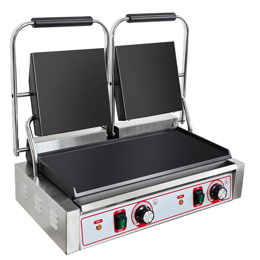 Commercial Double Panini & Toastie Contact Grill – Heavy-Duty Press