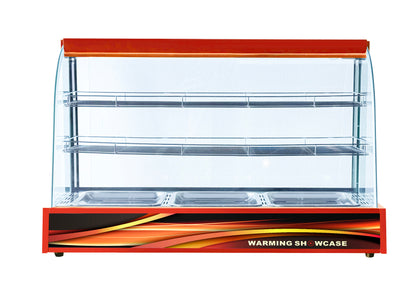 Commercial Heated Food Display Showcase – Super Size Countertop Pie, Pastry & Snack Warmer