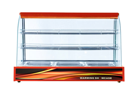 Commercial Heated Food Display Showcase – Super Size Countertop Pie, Pastry & Snack Warmer
