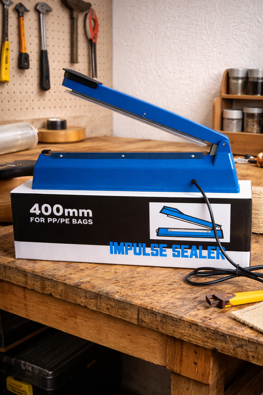 400mm Impulse Heat Sealer – Heavy Duty Plastic Bag & Film Sealing Machine