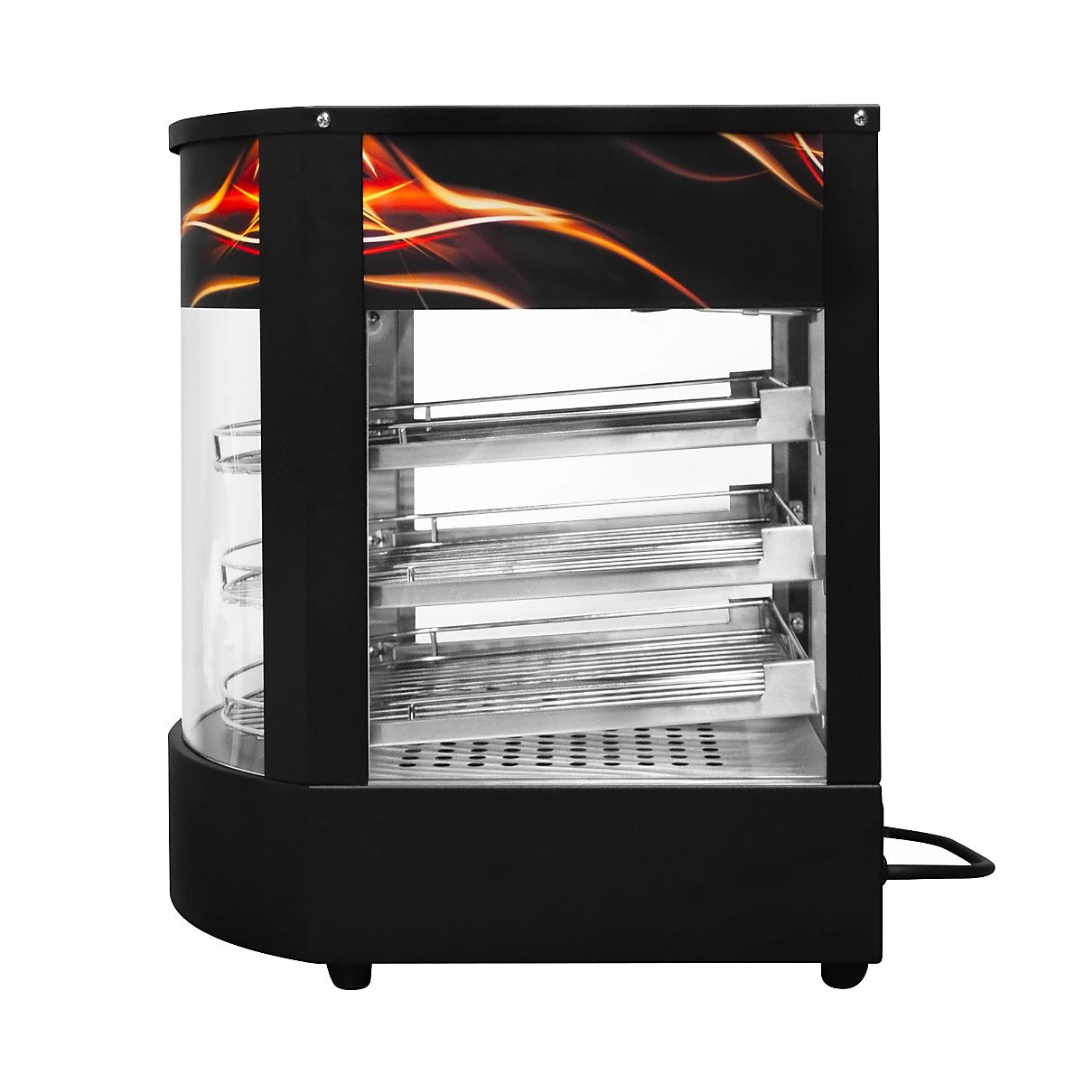 Commercial Countertop Heated Display Case – Smart Electric Hot Food Showcase