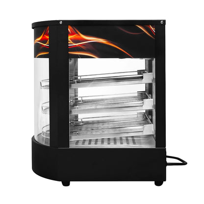 Commercial Countertop Heated Display Case – Smart Electric Hot Food Showcase