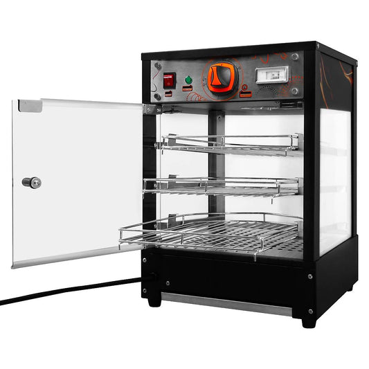 Commercial Countertop Heated Display Case – Smart Electric Hot Food Showcase
