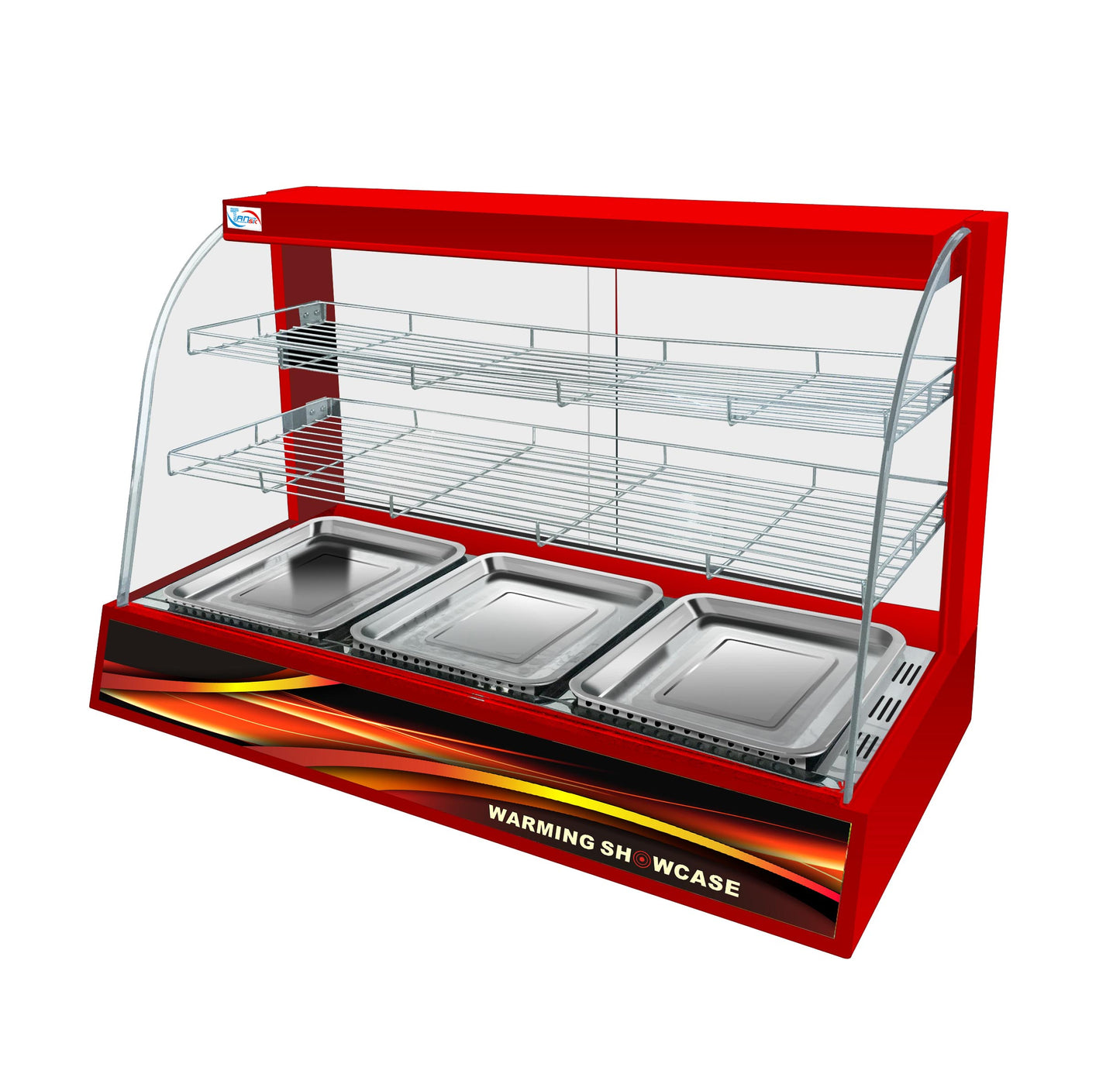 Commercial Heated Food Display Showcase – Super Size Countertop Pie, Pastry & Snack Warmer