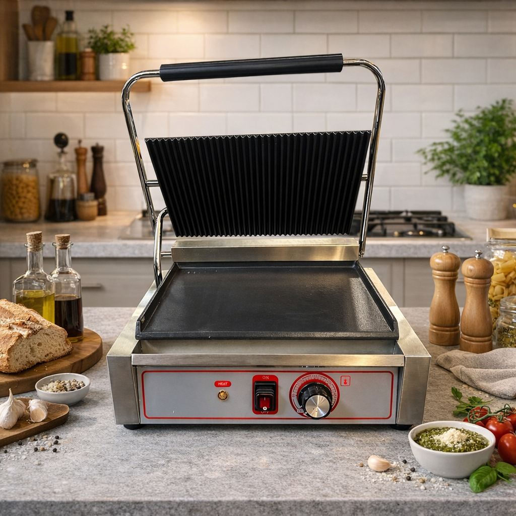 Commercial Electric Panini Grill – Professional Sandwich Maker