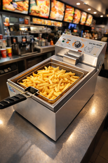 Commercial Single Tank Electric Deep Fat Fryer – Professional Chip Fryer