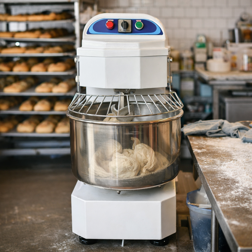 20L Heavy-Duty Commercial Spiral Dough Mixer – Electric Pizza & Bakery Dough Kneading Machine