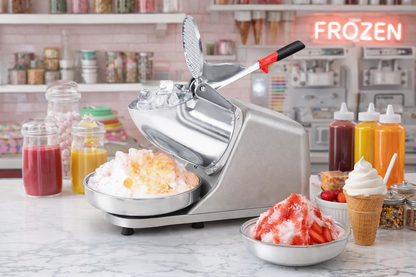 Commercial Electric Ice Crusher Machine – Snow Cone Maker & Ice Shaver