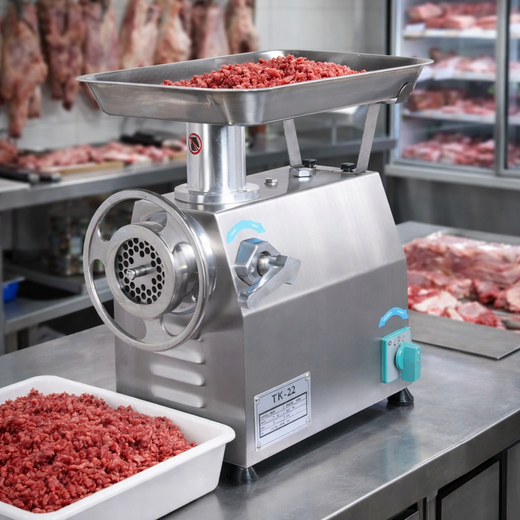 Heavy Duty Commercial Electric Meat Grinder – Stainless Steel Mincer TK-22