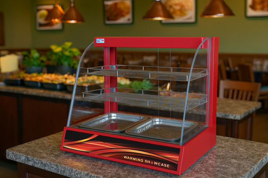 Commercial Hot Food & Pie Warming Display Cabinet