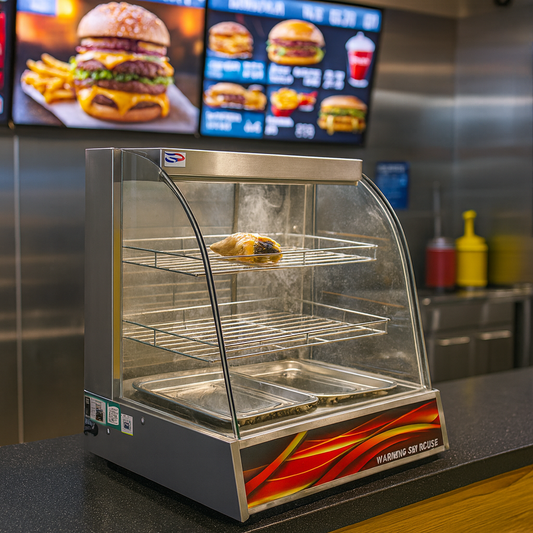 Commercial Stainless Steel Food Warmer Display Cabinet – Pastry Showcase
