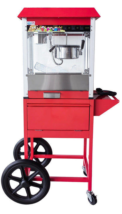 Popcorn Machine Cart Stand – Mobile Display Trolley (Machine Not Included)