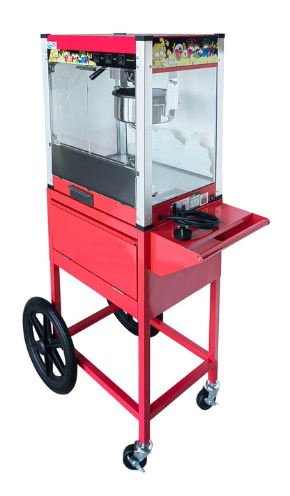 Popcorn Machine Cart Stand – Mobile Display Trolley (Machine Not Included)