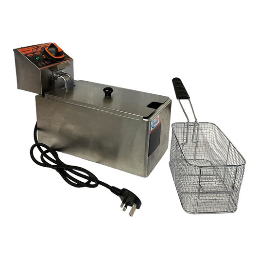Commercial Countertop Electric Chip Fryer  Small Stainless Steel Deep Fryer