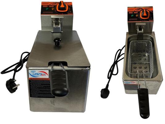 Commercial Countertop Electric Chip Fryer  Small Stainless Steel Deep Fryer