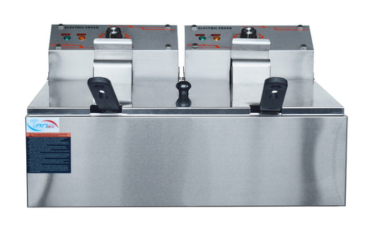 Commercial Electric Double Deep Fat Fryer – Single Tank 10L Oil Capacity