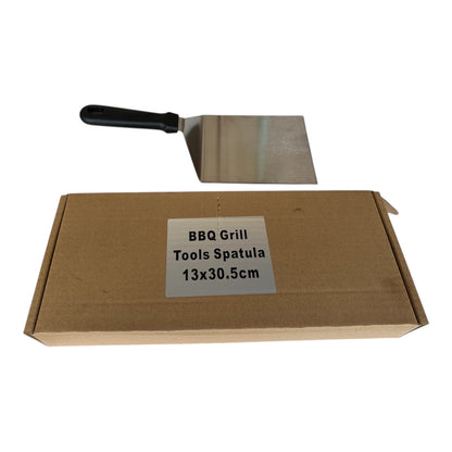 BBQ Grill Spatula with Angled Handle and Rigid Blade