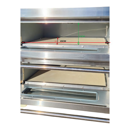 Electric Heavy Duty Commercial Pizza Baking Oven - 2 Deck (Single Phase)