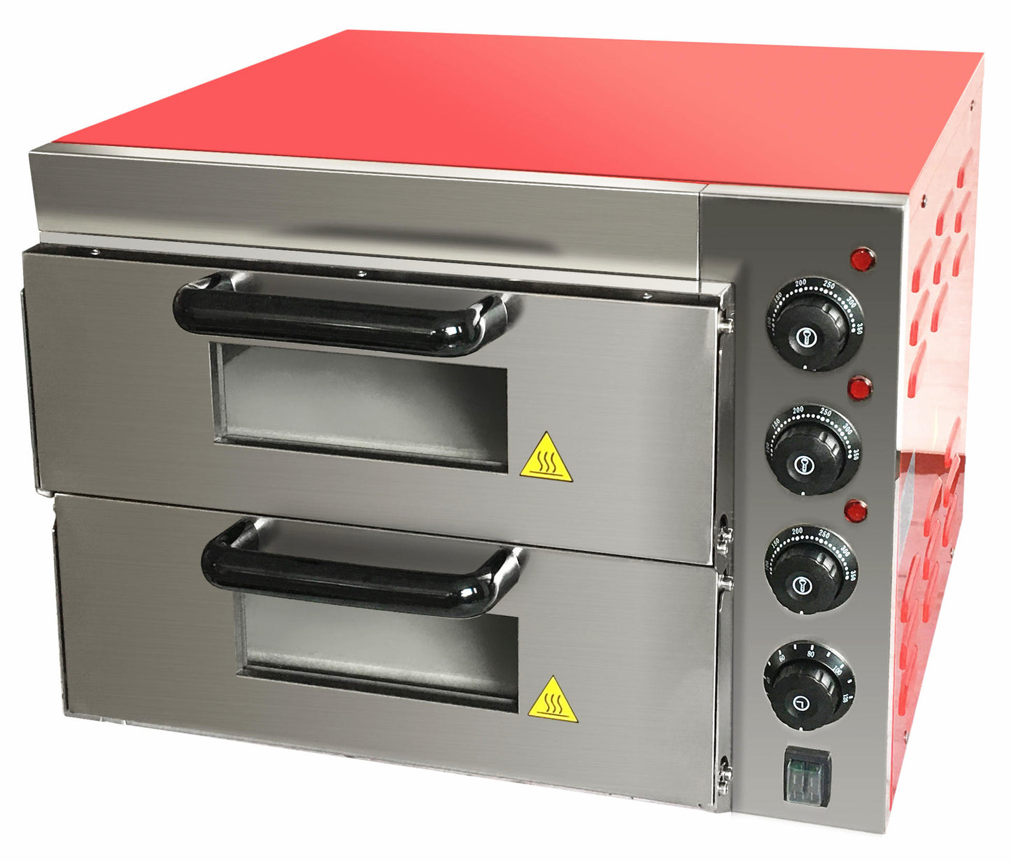 Pizza Oven 16'' Single Twin Deck Commercial Baking Oven Fire Stone Electric