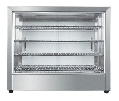Commercial 4-Tier Countertop Food Display Cabinet – Pizza, Pastry & Snack Warmer