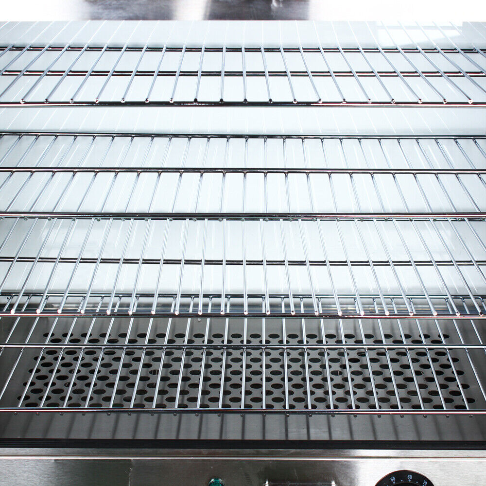 Commercial 4-Tier Countertop Food Display Cabinet – Pizza, Pastry & Snack Warmer