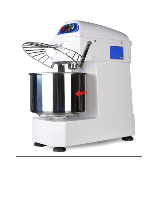 20L Heavy-Duty Commercial Spiral Dough Mixer – Electric Pizza & Bakery Dough Kneading Machine