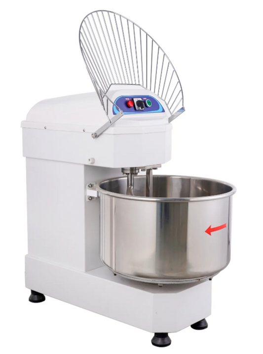 20L Heavy-Duty Commercial Spiral Dough Mixer – Electric Pizza & Bakery Dough Kneading Machine