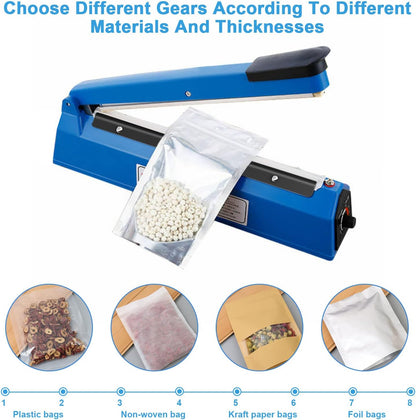 Heavy Duty 300mm Impulse Heat Sealer – Plastic Bag & Film Sealing Machine