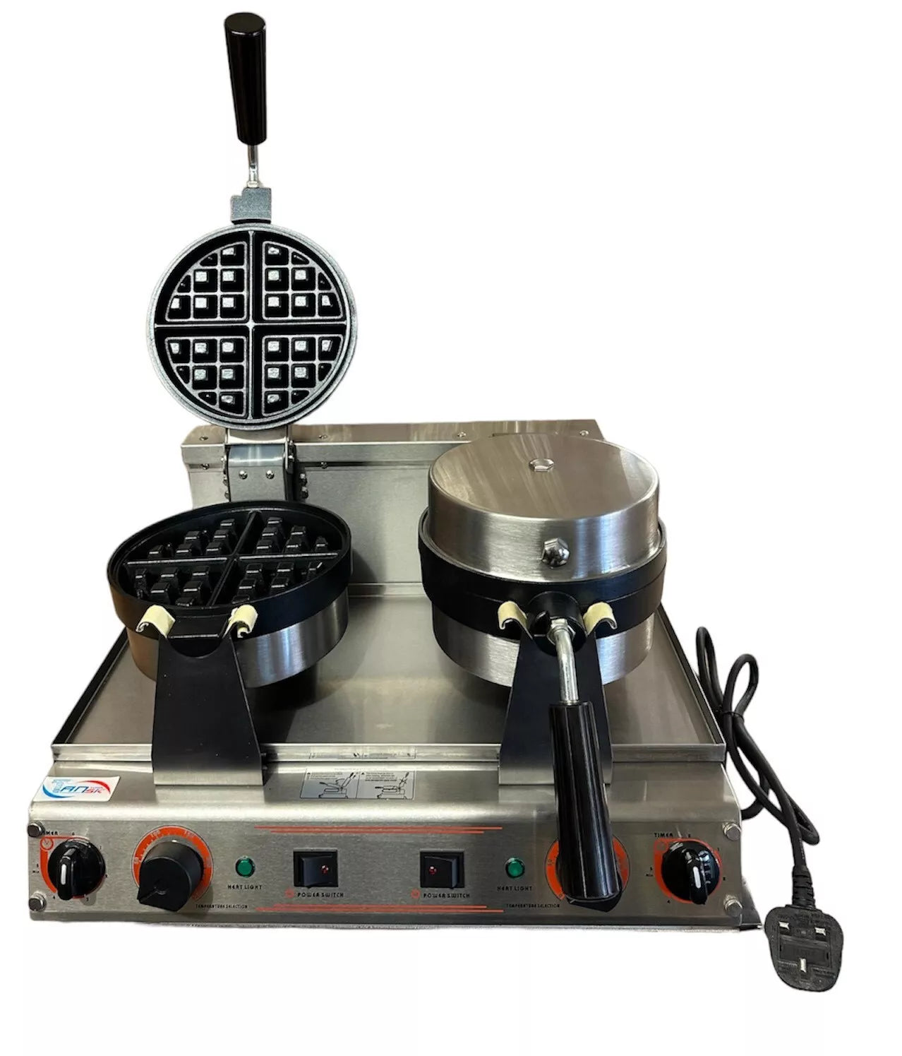 Commercial Dual Rotary Waffle Machine – Double Waffle Maker Hot Sale