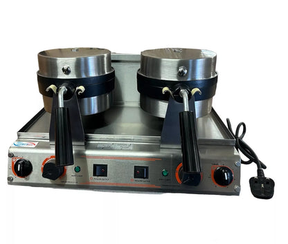 Commercial Dual Rotary Waffle Machine – Double Waffle Maker Hot Sale