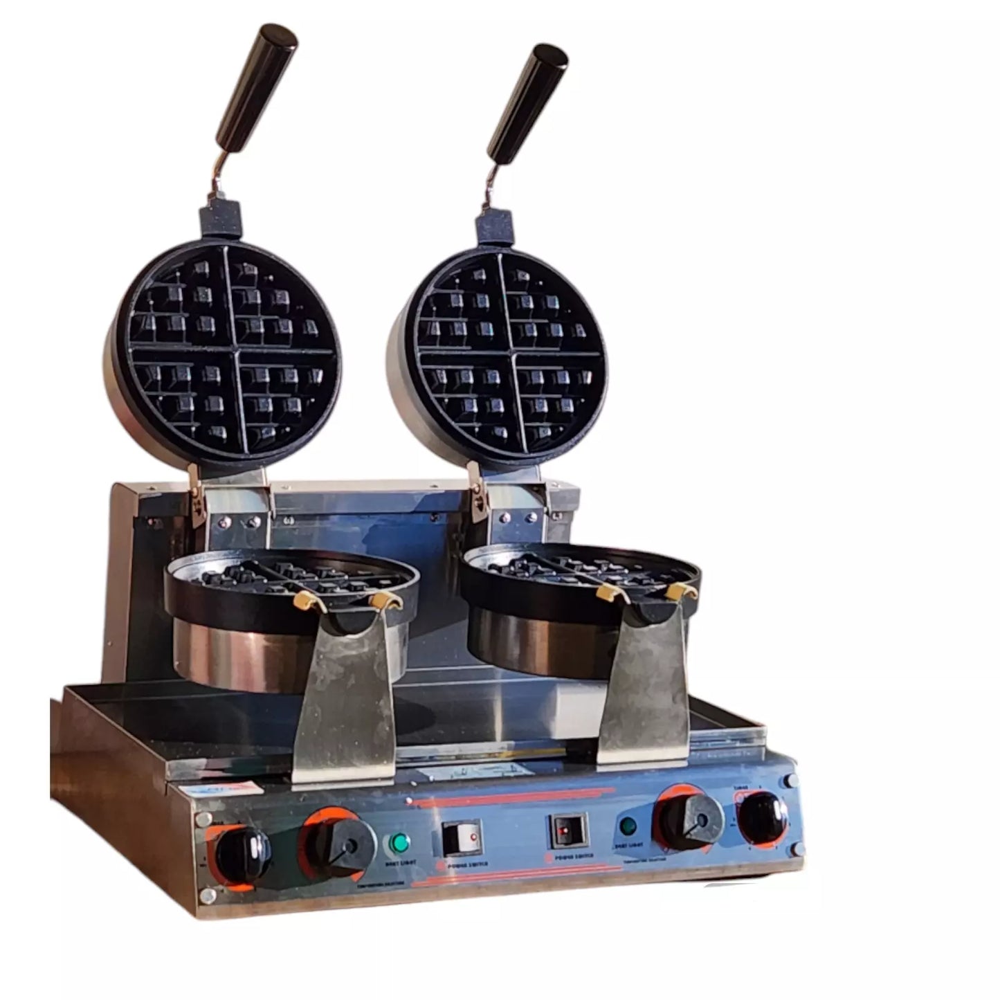 Commercial Dual Rotary Waffle Machine – Double Waffle Maker Hot Sale